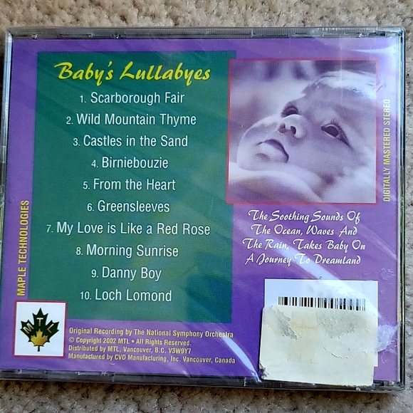 CD - Baby Lullabyes Relaxation Series (10 Tracks) - Picture 4 of 5